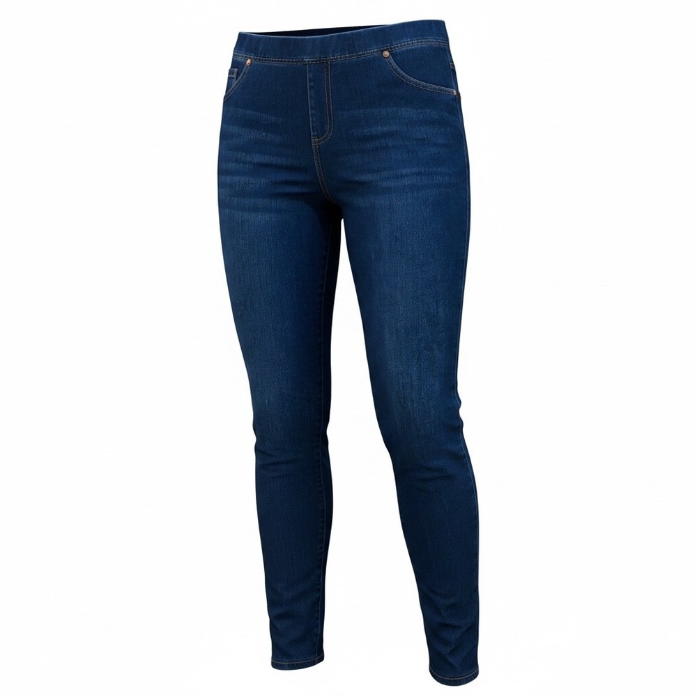 Lildy Jean Jeggings Womens Size L-XL Dark Wash High Waist Skinny Stretch Denim